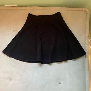 Black mini skirt